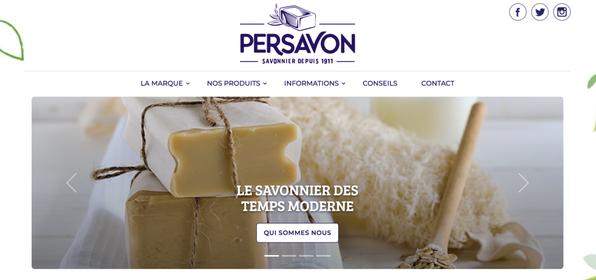 site internet persavon